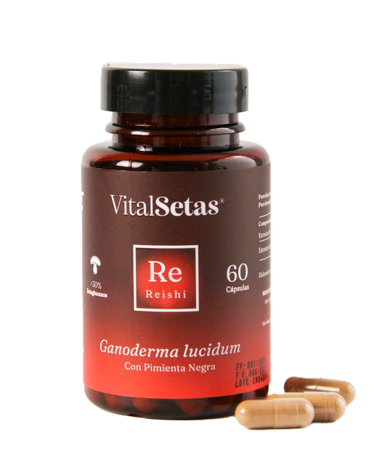 Cápsulas Reishi Vital setas Hongo Funcional