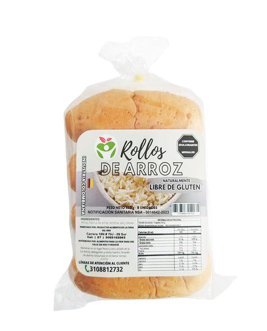 Rollos de pan de arroz Vida sana 8 und Sin Gluten