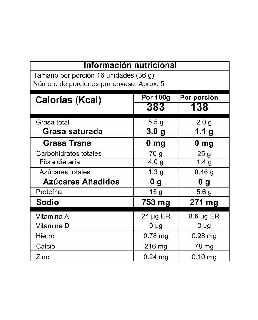 Rosquillas integrales de arroz+semillas de chia y linaza "Naturela"