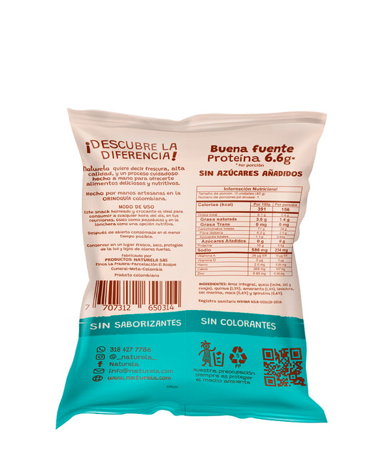 Rosquillas integrales de arroz+quinua amaranto y spirulina Naturela 40 gr
