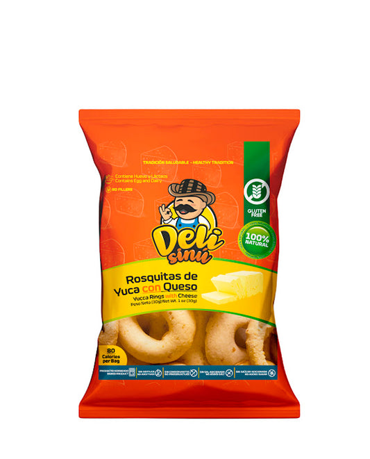 Rosquitas de yuca con queso Deli sinu 30 gr