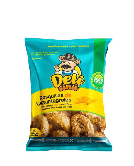 Rosquitas de yuca integrales Deli sinu 30 gr