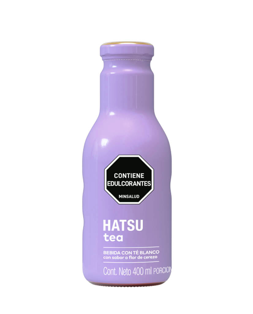 Té lila con flor de cerezo botella Hatsu 400 ml
