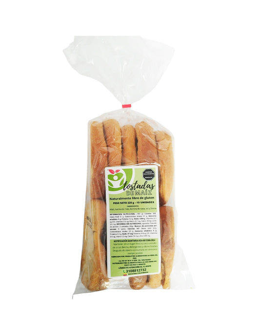 Tostadas de maíz Vida sana 10 unds