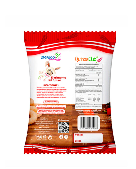 Unidad rosquitas de quinua picante pack Quinoa club 15 gr