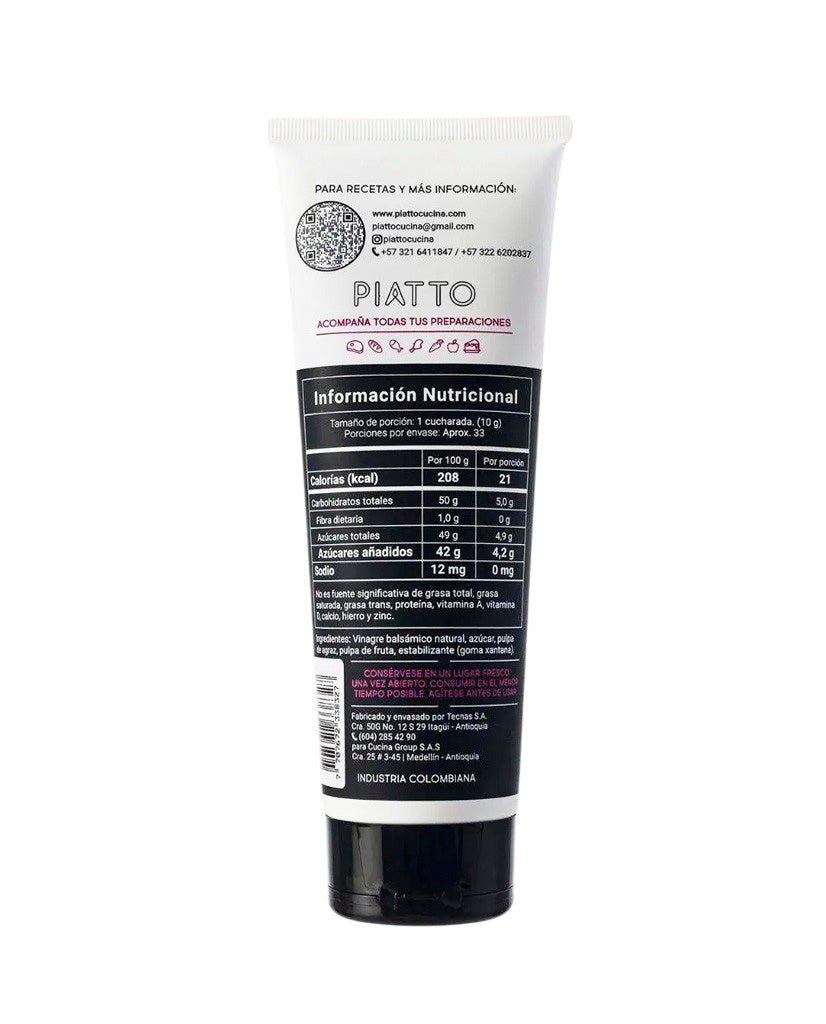 Vinagre balsámico agraz Piatto 330 gr