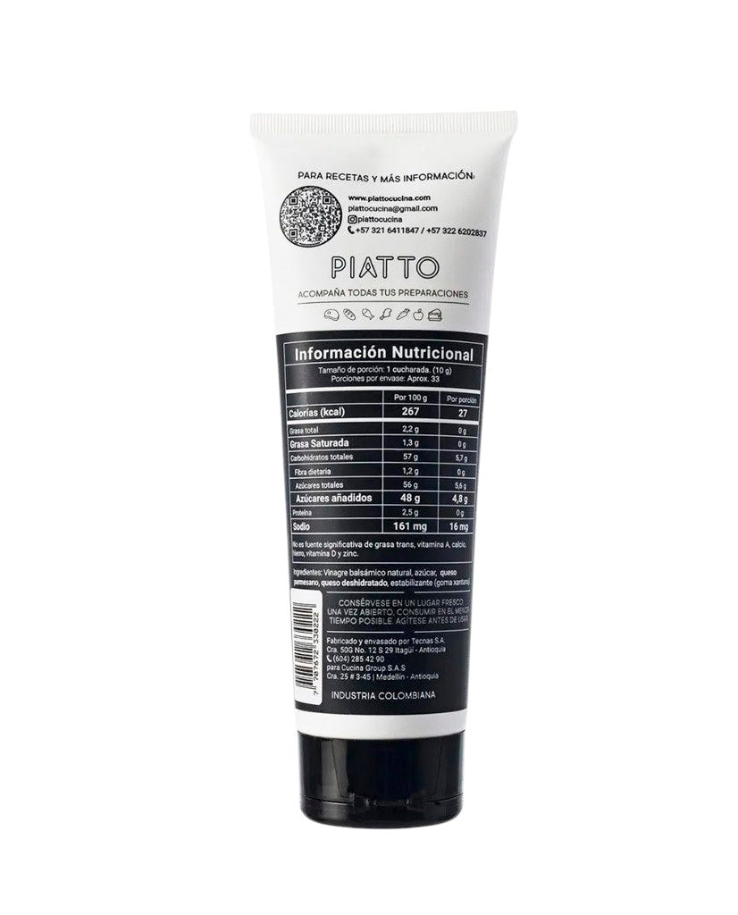 Vinagre balsámico parmesano Piatto 330 gr
