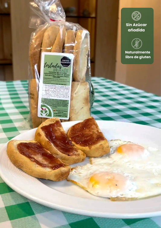 Tostadas de maíz "De alimentos para la Vida" 10 unds