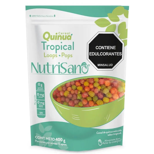 Cereal quinua pop tropical "Nutrisano" 400 gr