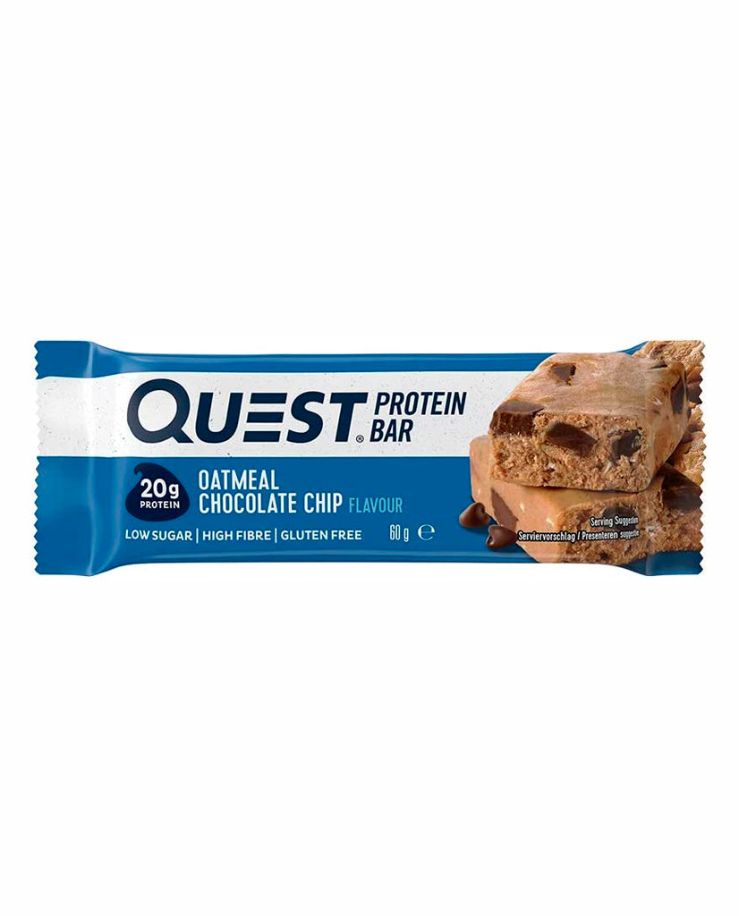 Barras de proteina oatmeal chocolate chip Quest 60 gr