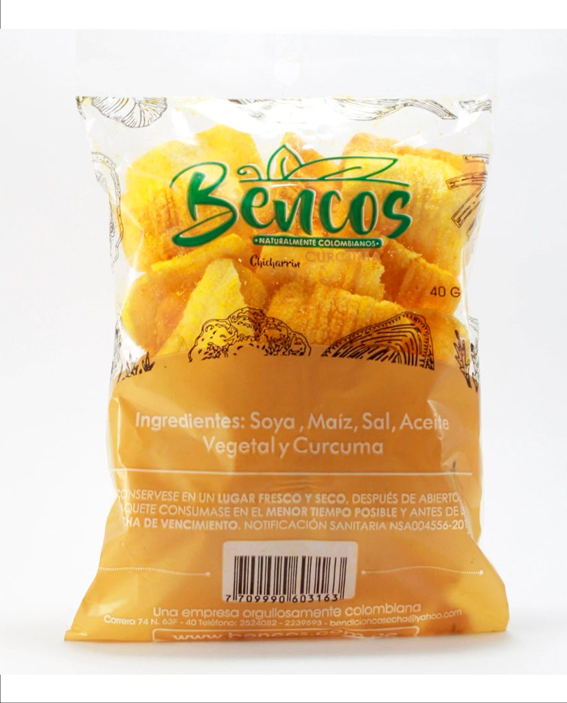 Chicharrin cúrcuma Bencos 40 gr
