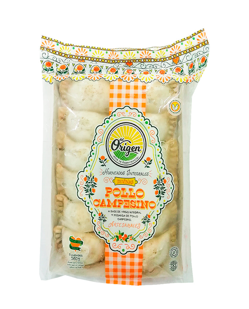 Empanadas pollo campesino Del origen 12 unds
