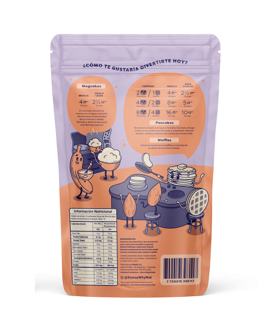 Mezcla pancakes y waffles churro Why not 285 gr Sin Gluten