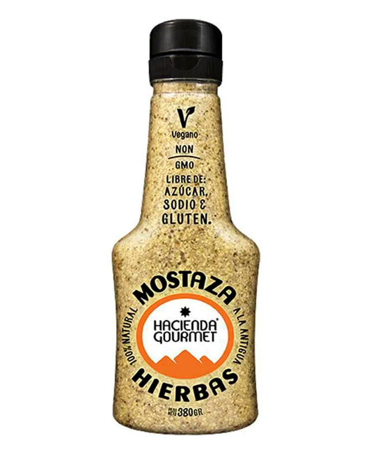Mostaza finas hierbas "Hacienda Gourmet" 380 gr