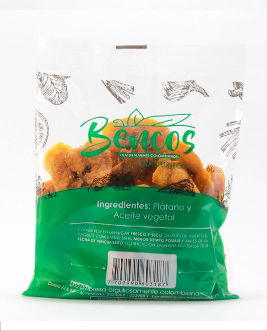 Platanos maduritos "Bencos" 60 gr