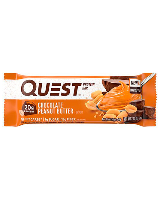 Barras de proteína chocolate peanut butter "Quest" 60 gr
