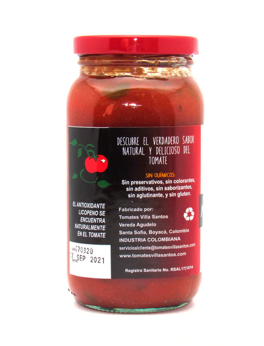 Salsa Napolitana tomate "Villa Santos" 480 gr