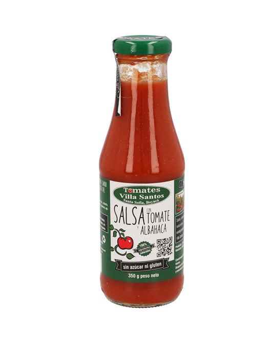 Salsa tomate albahaca Villa santos 350 gr