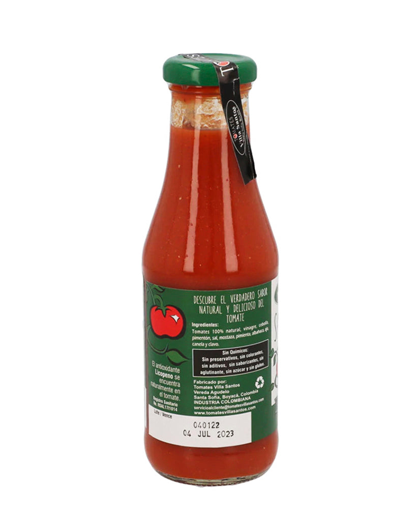 Salsa tomate albahaca Villa santos 350 gr