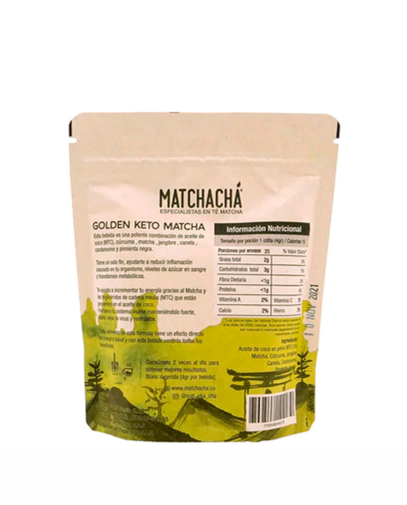 Té golden keto Matchacha 100 gr