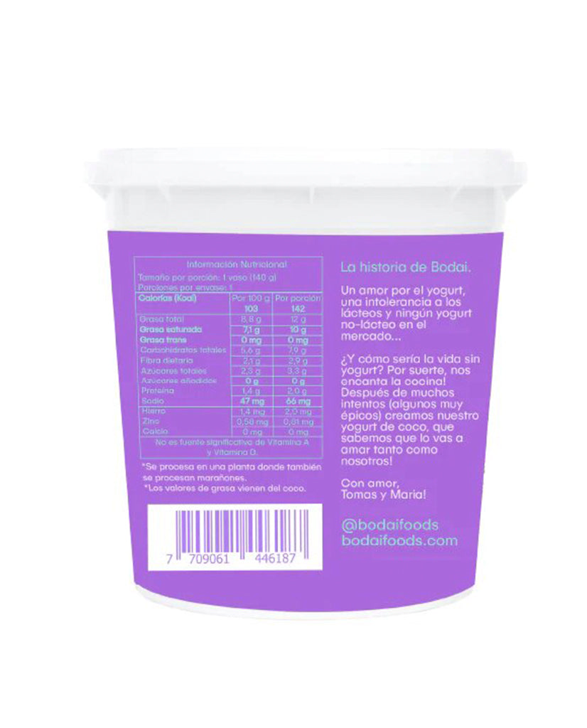 Yogur arándanos a Base de Coco