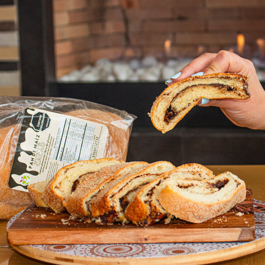 Pan de maiz con cacao "De alimentos para la vida" 350 gr Sin Gluten