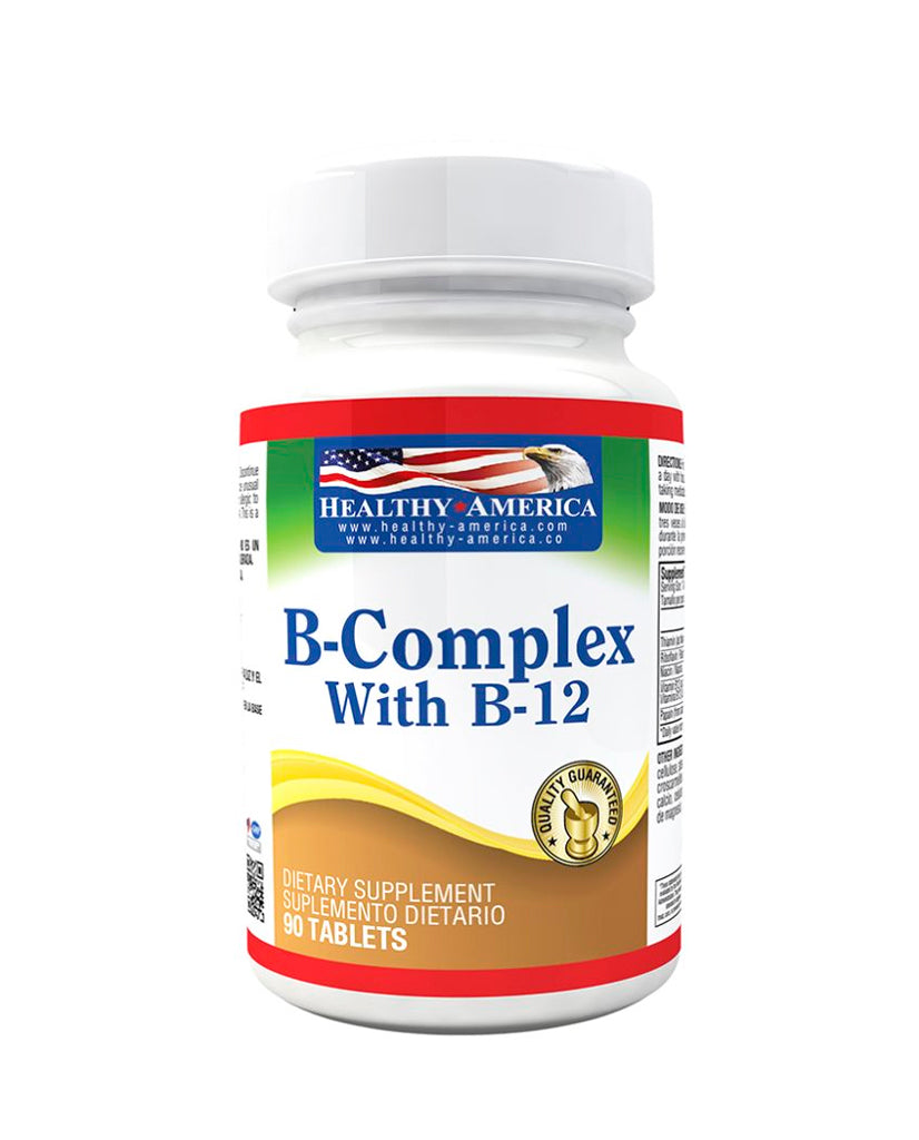 B-complex B12 Healthy america 90 tabletas