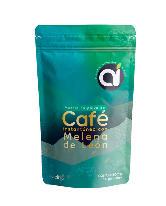 Café instantaneo con melena de león Alimentos inteligentes 75 gr