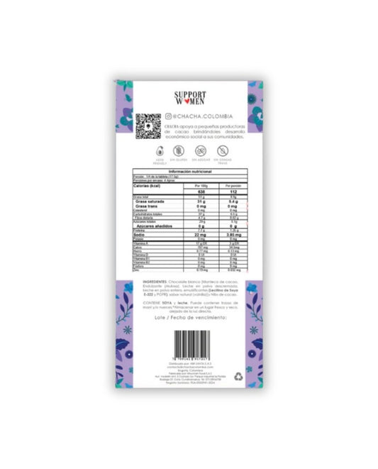 Chocolate blanco 40% cacao