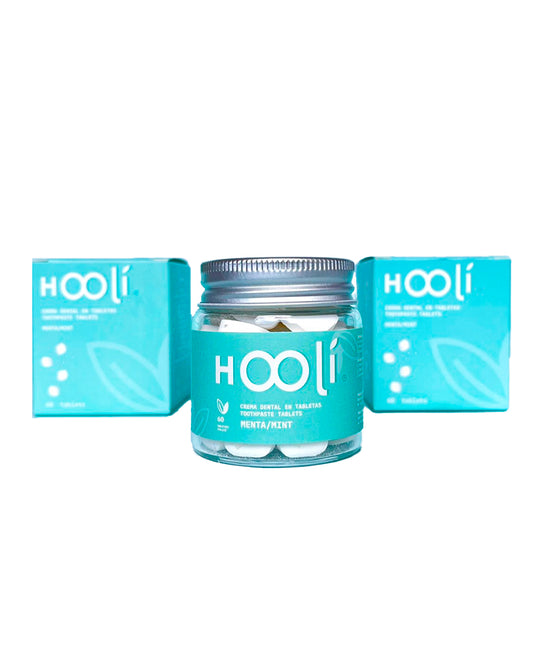 Crema dental en tabletas mint Hooli 60 tabletas