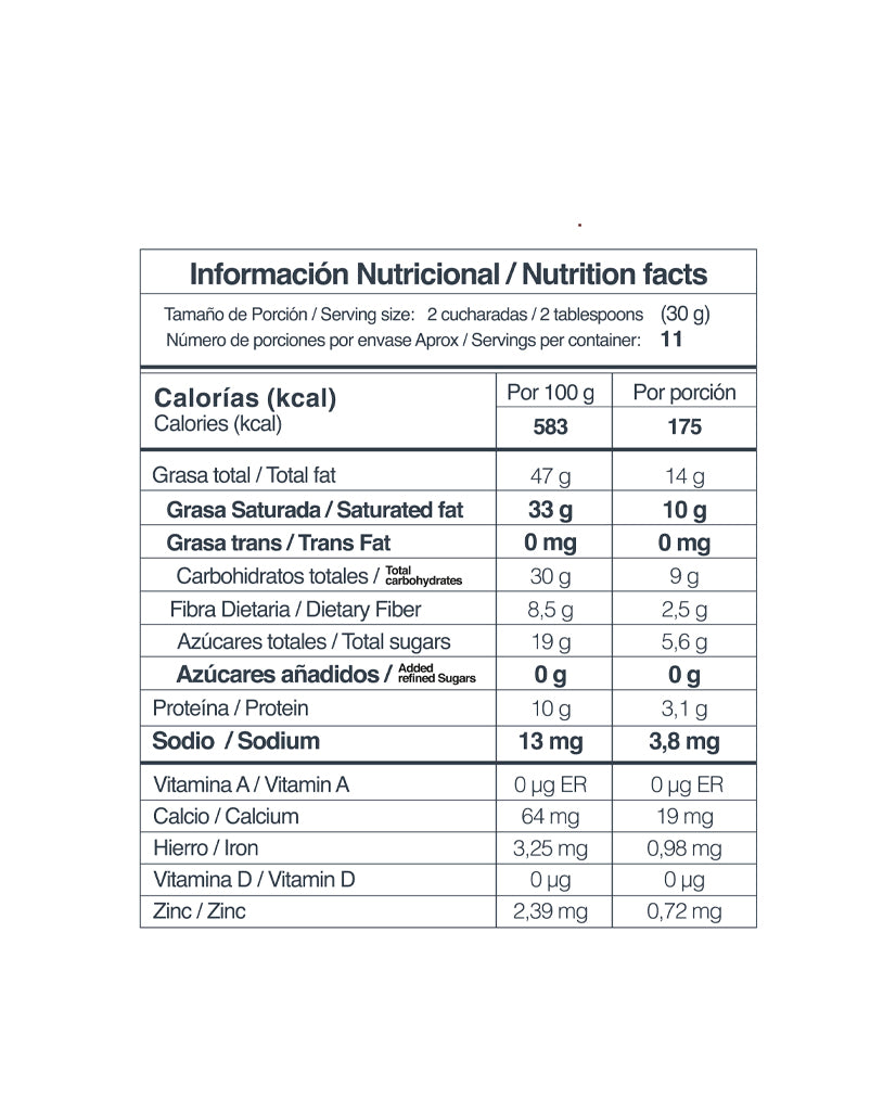 Granola keto coco manzana "Cinco avellanas"