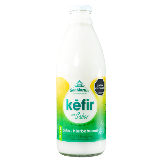 Kefir artesanal piña hierbabuena "San martin" 1000 ml
