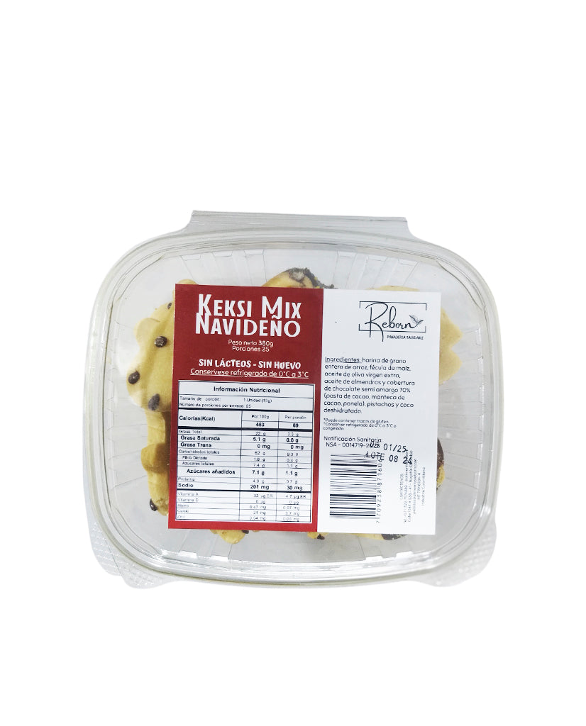Keksi mix navideño Reborn 25 unds