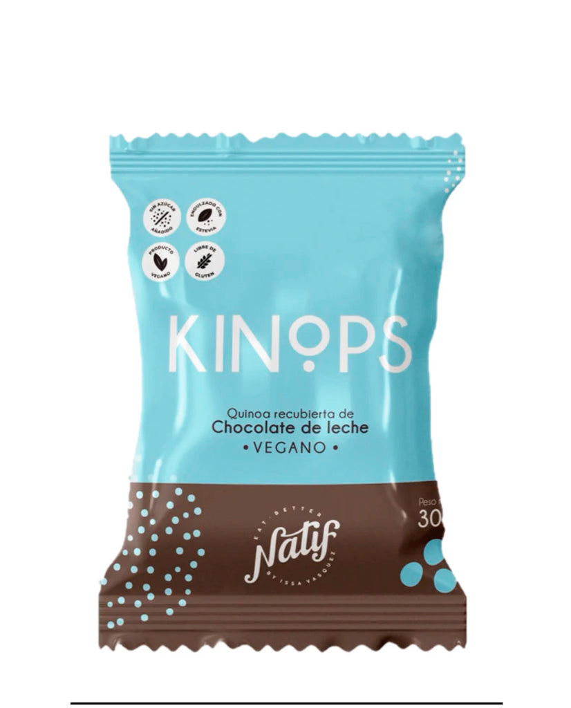 Kinops chocolate de leche 40% vegano Natif 30 gr