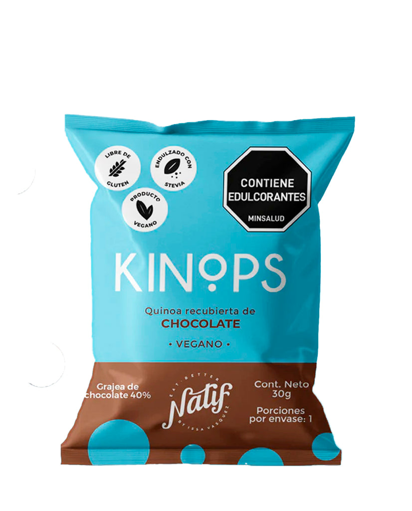 Kinops chocolate de leche 40% vegano Natif 30 gr 