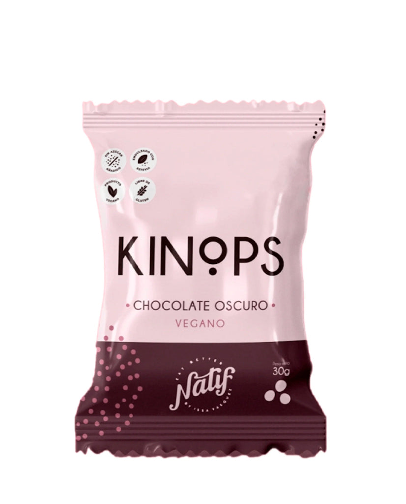 Kinops chocolate oscuro 60% vegano Natif 30 gr