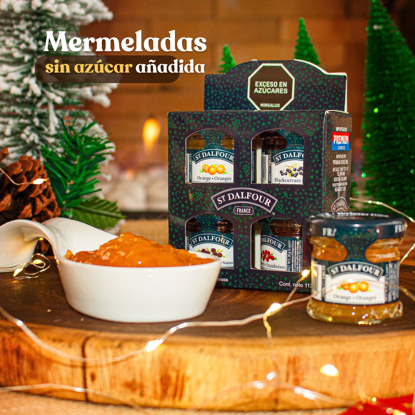 Set de Cuatro Mermeladas Mini St Dalfour