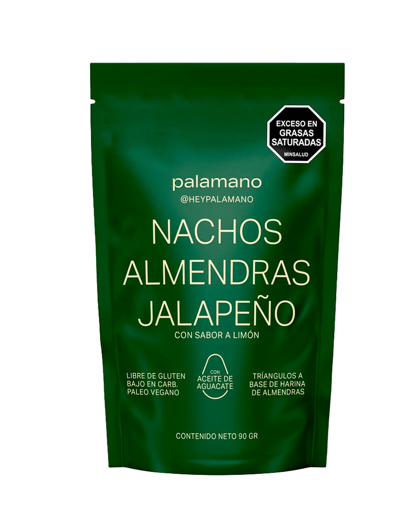 Nachos de almendra jalapeño con limón Palamano 90 gr