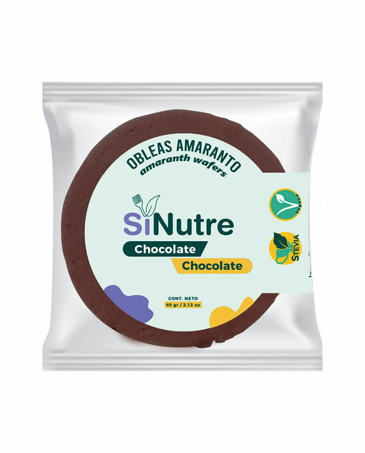Obleas de amaranto chocolate Sinutre 60 gr
