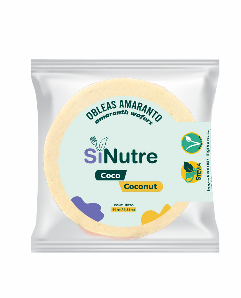 Obleas de amaranto coco Sinutre 60 gr