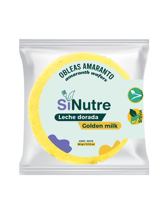 Obleas de amaranto golden milk Sinutre 60 gr