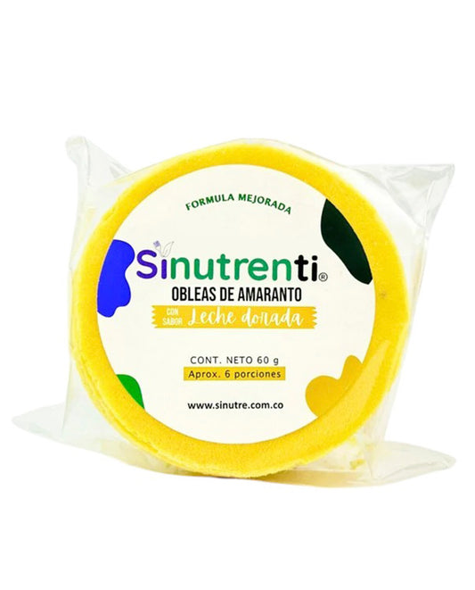 Obleas de amaranto golden milk Sinutrenti 60 gr