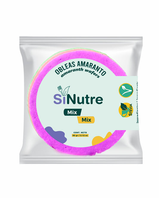 Obleas de amaranto mix Sinutre 60 gr