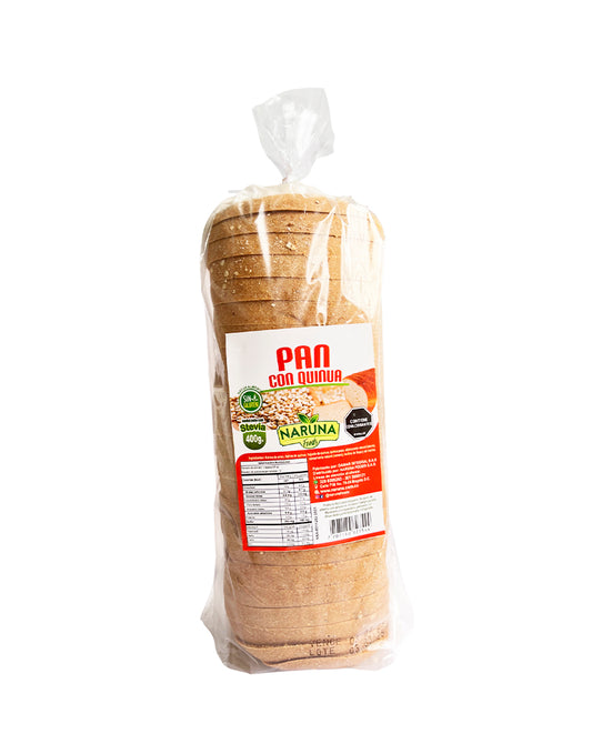 Pan de quinoa tajado Naruna 400 gr Sin Gluten