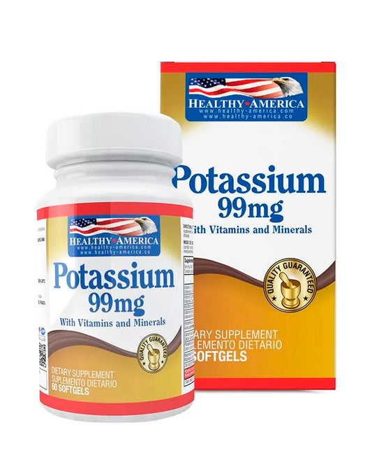 Potassium Healthy america 100 tabletas (Potasio)