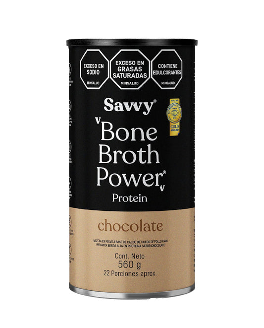 Proteina bone bronth power chocolate Savvy 560 gr