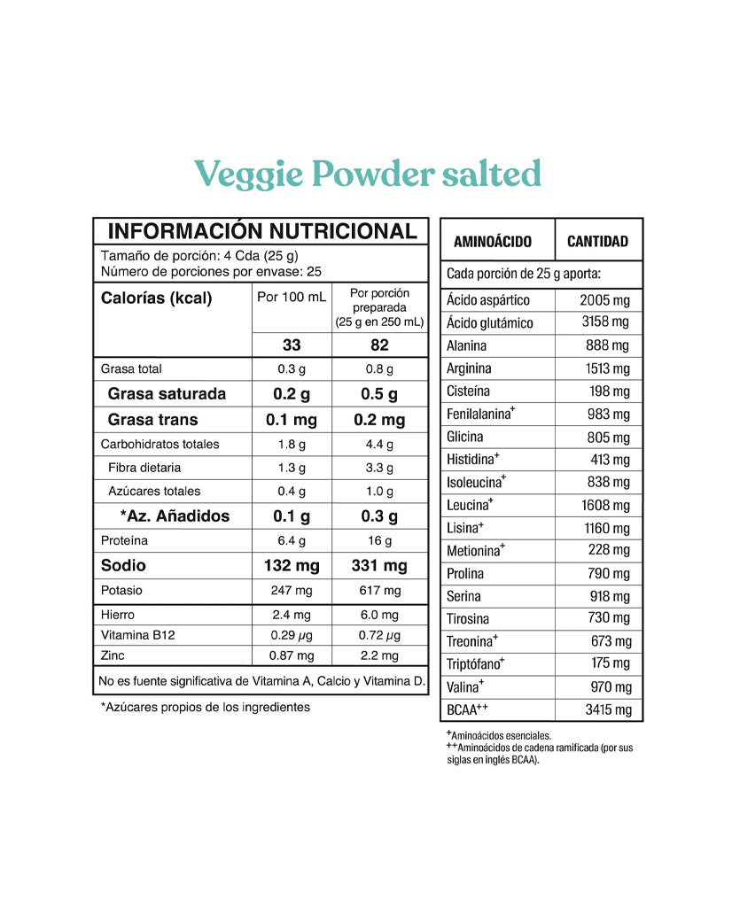 Proteina veggie power salted Savvy 625 gr