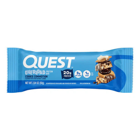Deliciosa barra de proteina sabor cookie commotion, con 20gr de proteina.