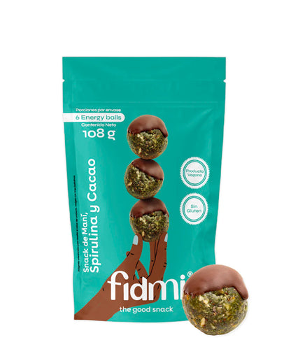 Sixball espirulina y cacao Fidme 108 gr