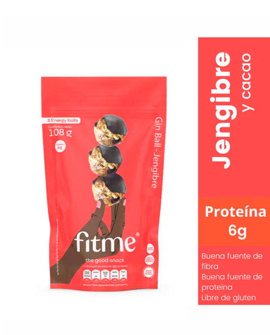 Sixball jengibre y cacao Fitme 108 gr